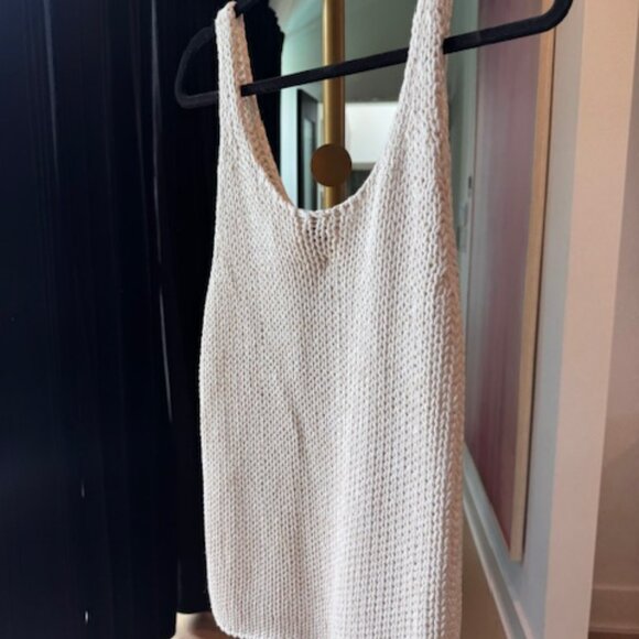 NEW WITH TAGS – DISSH HEIDI CREAM MARLE SCOOP KNIT TANK, XS/S - Picture 6 of 9